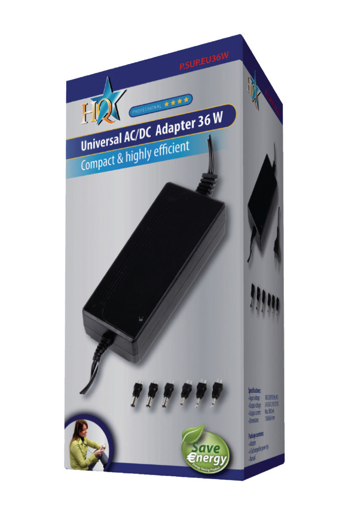 Hq P. sup. eu36w Universal Adapter 36 W - 5-15 V Output