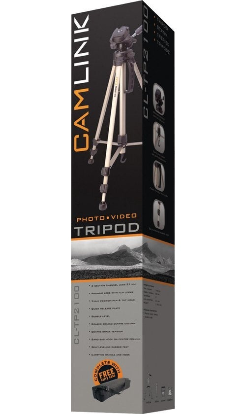 Camlink CL-TP2100 Camera/video Statief Pan & Tilt 145 Cm Brons afbeelding 1