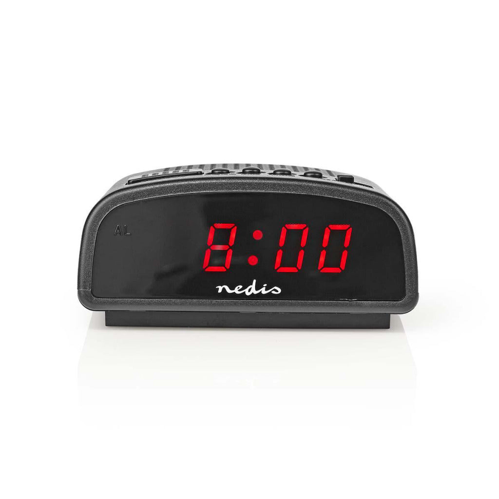 Nedis CLDK008BK Digital Alarm Clock with LED Display and Snooze Function
