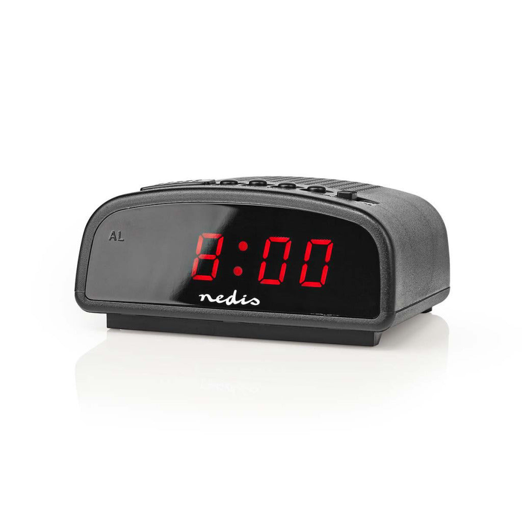 Nedis CLDK008BK Digital Alarm Clock with LED Display and Snooze Function