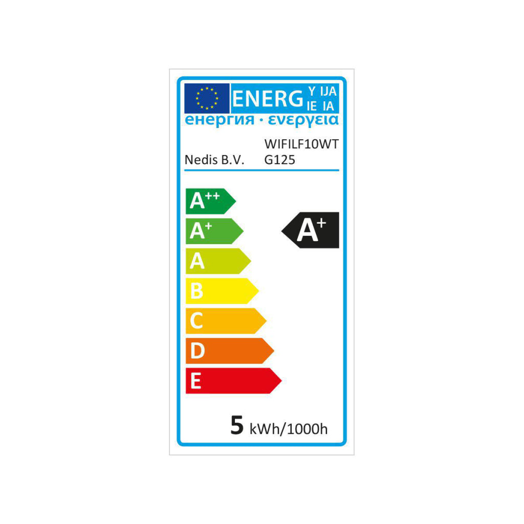 Nedis Wi-Fi Smart LED Filament Bulb E27 125 Mm 5 W WIFILF10WTG125
