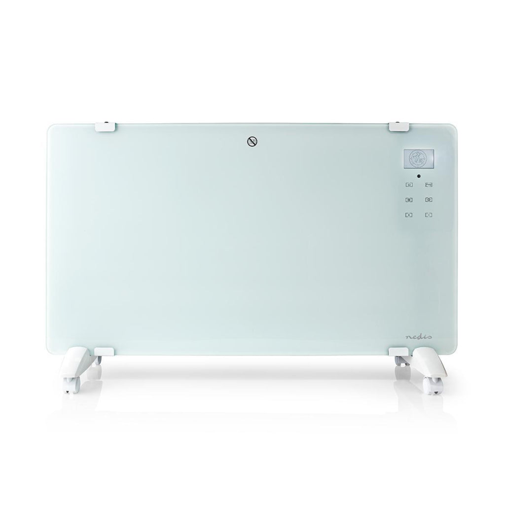 Nedis Smart Convector Heater 2000 W Wi-Fi Glass Front Panel White WIFIHTPL20FWT