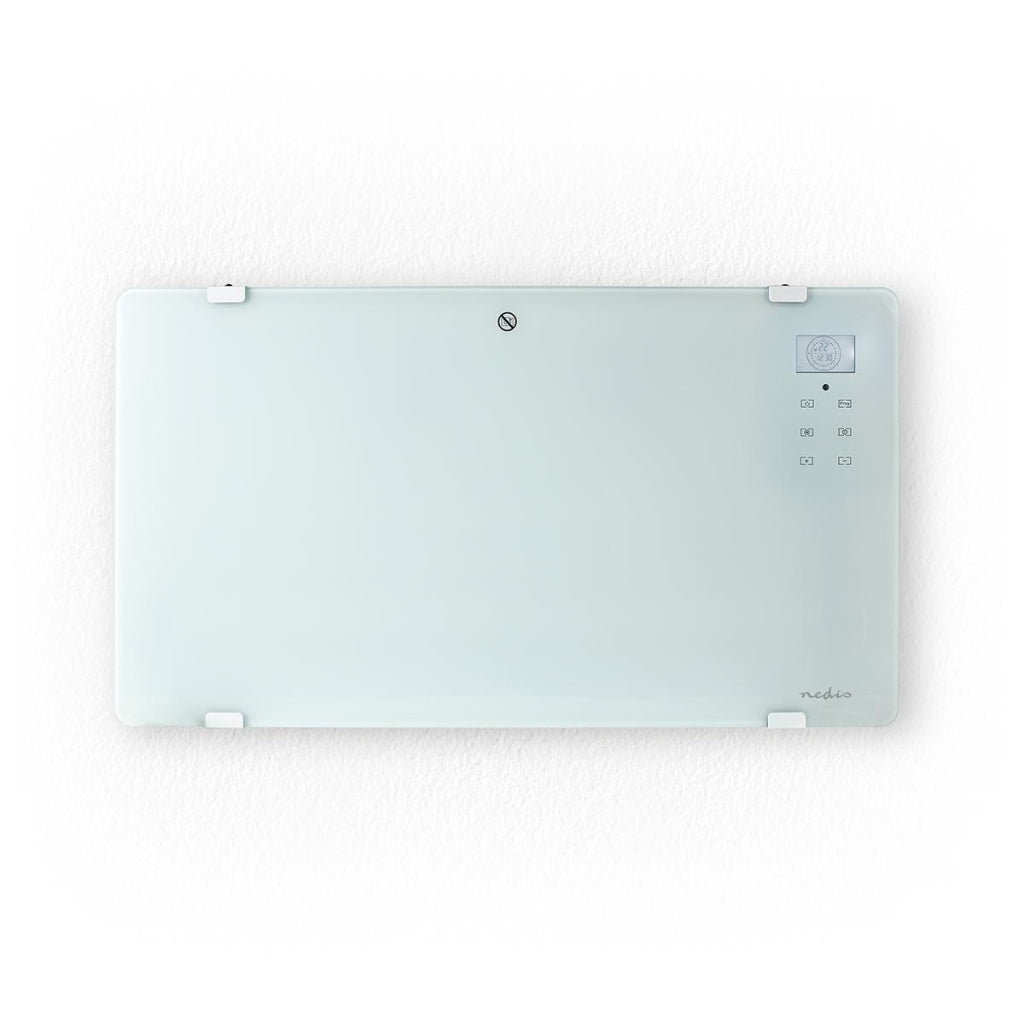 Nedis Smart Convector Heater 2000 W Wi-Fi Glass Front Panel White WIFIHTPL20FWT