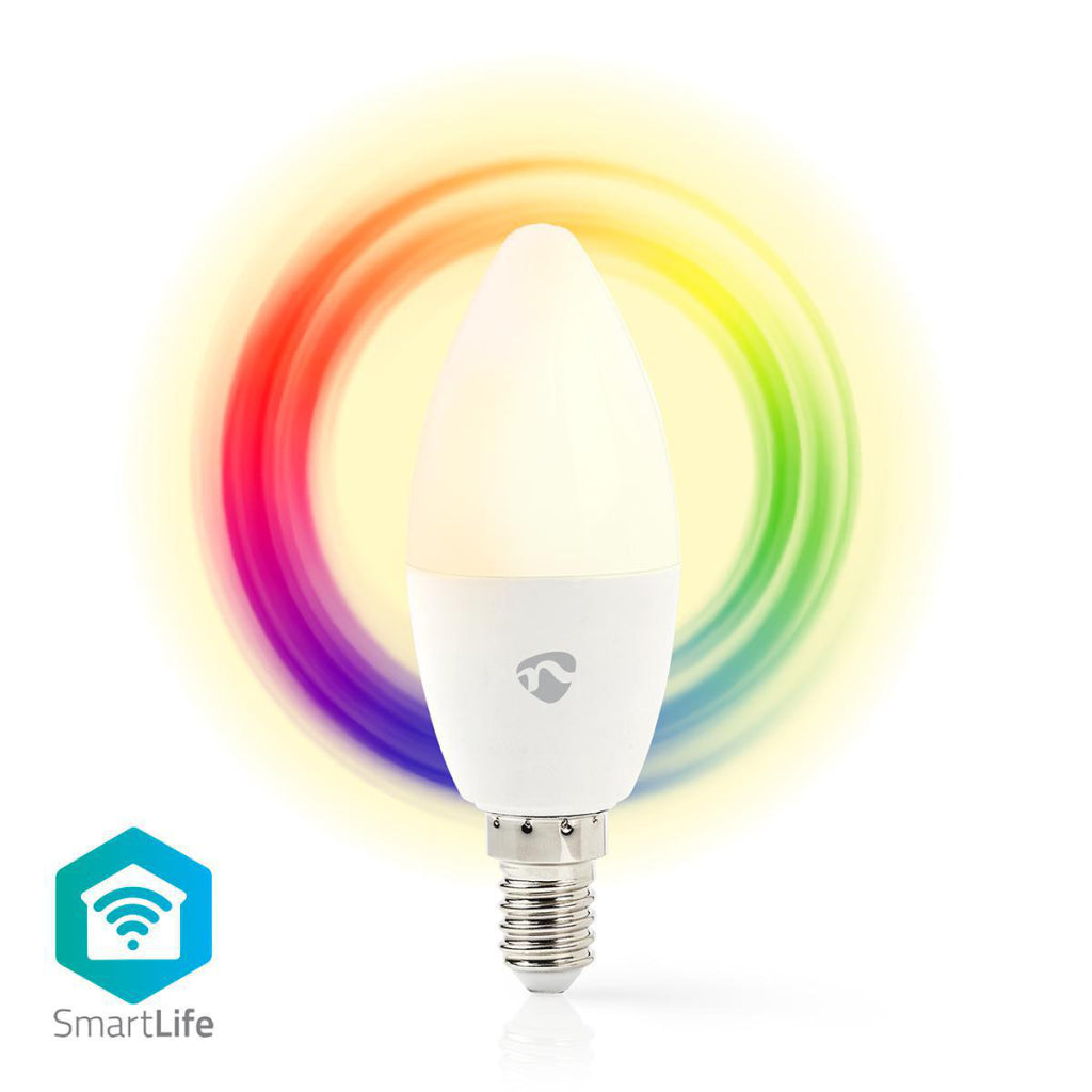 Nedis Wi-Fi Smart LED Bulb E14 Full Colour Warm White WIFILC11WTE14
