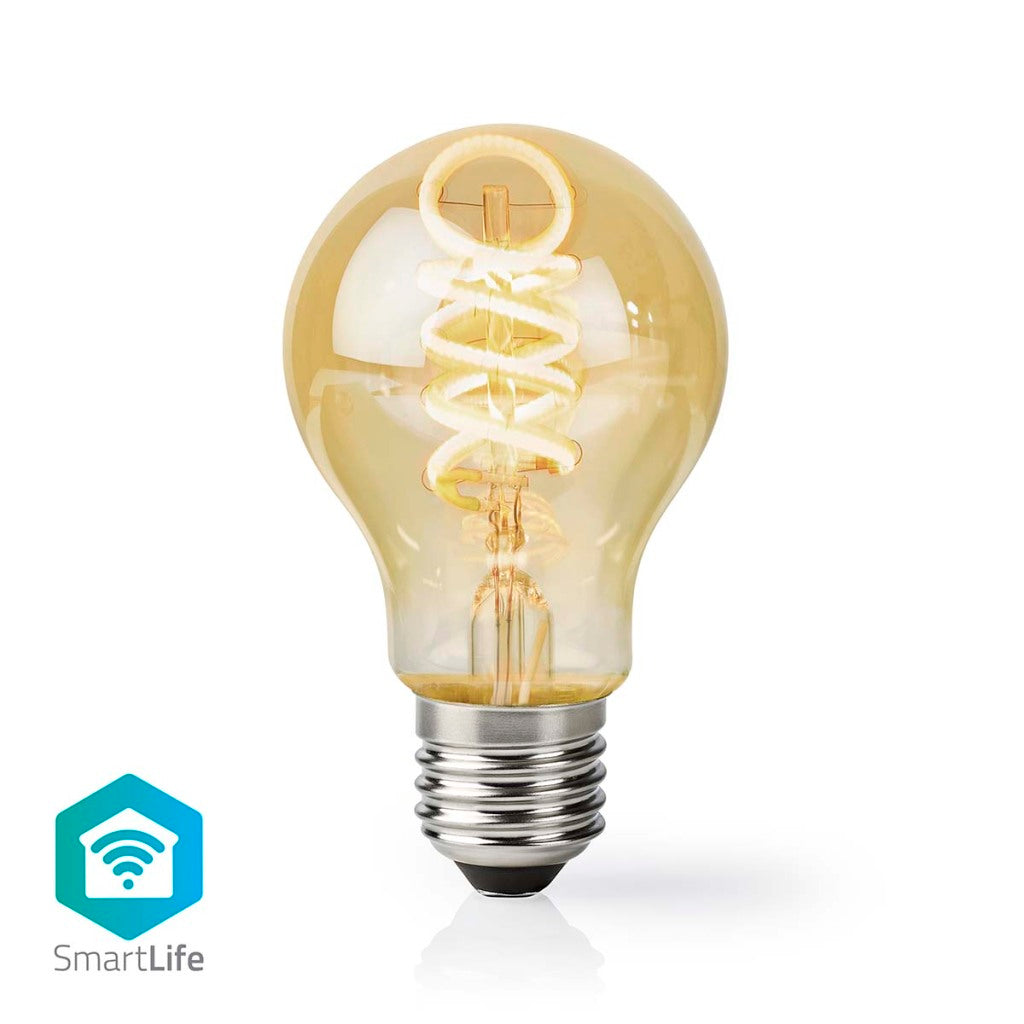 Nedis Smartlife LED Filament Bulb Wi-Fi E27 360 Lm 4.9 W Warm to Cool White WIFILRT10A60