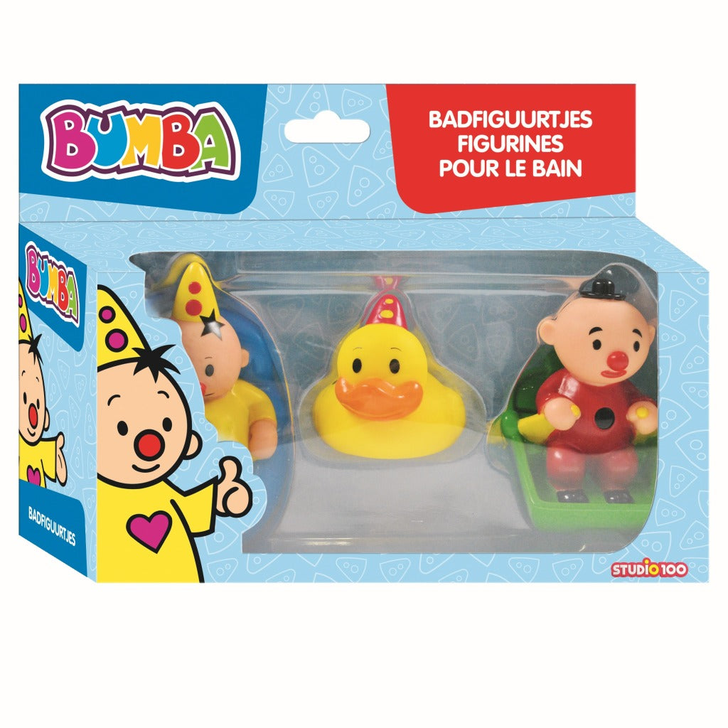 Bumba Bath Figures - Set of 3 PVC Toys - For Ages 1 and Up