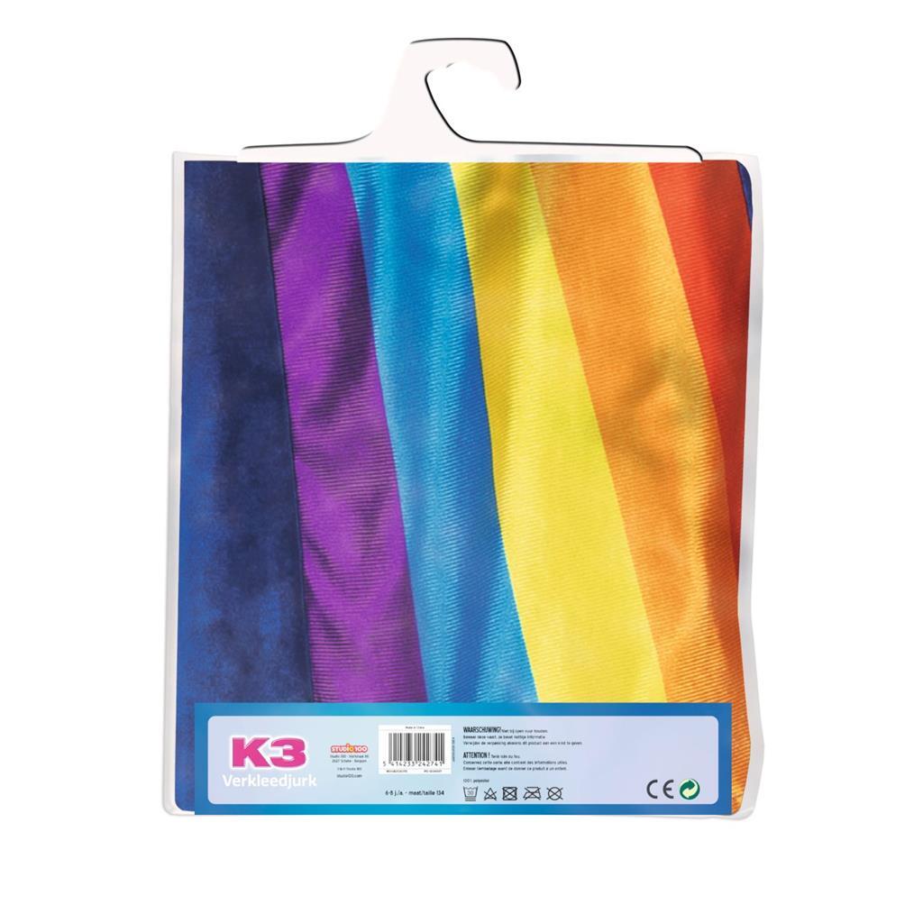 K3 Rainbow Cool Dress Blue 6-8 Years Size 134