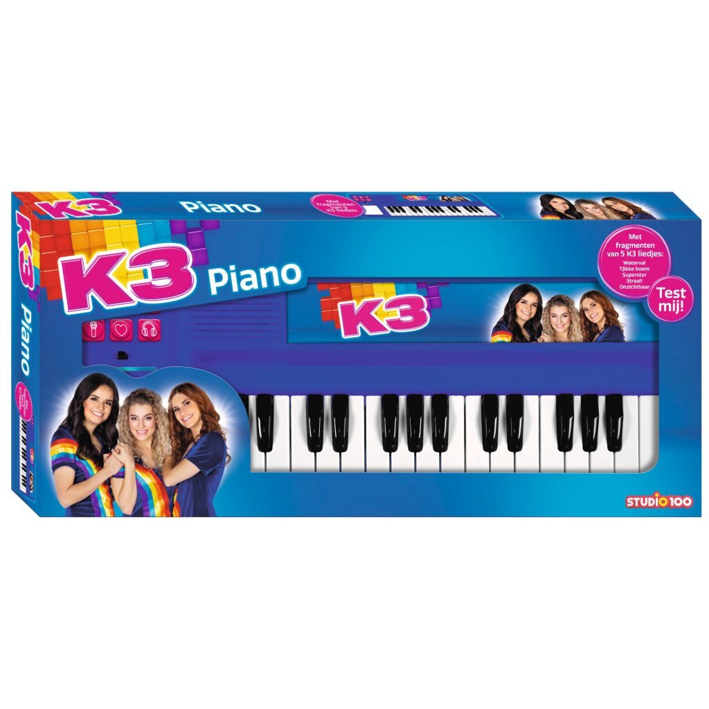 K3 Piano Blue with Headphone Jack and 5 Songs