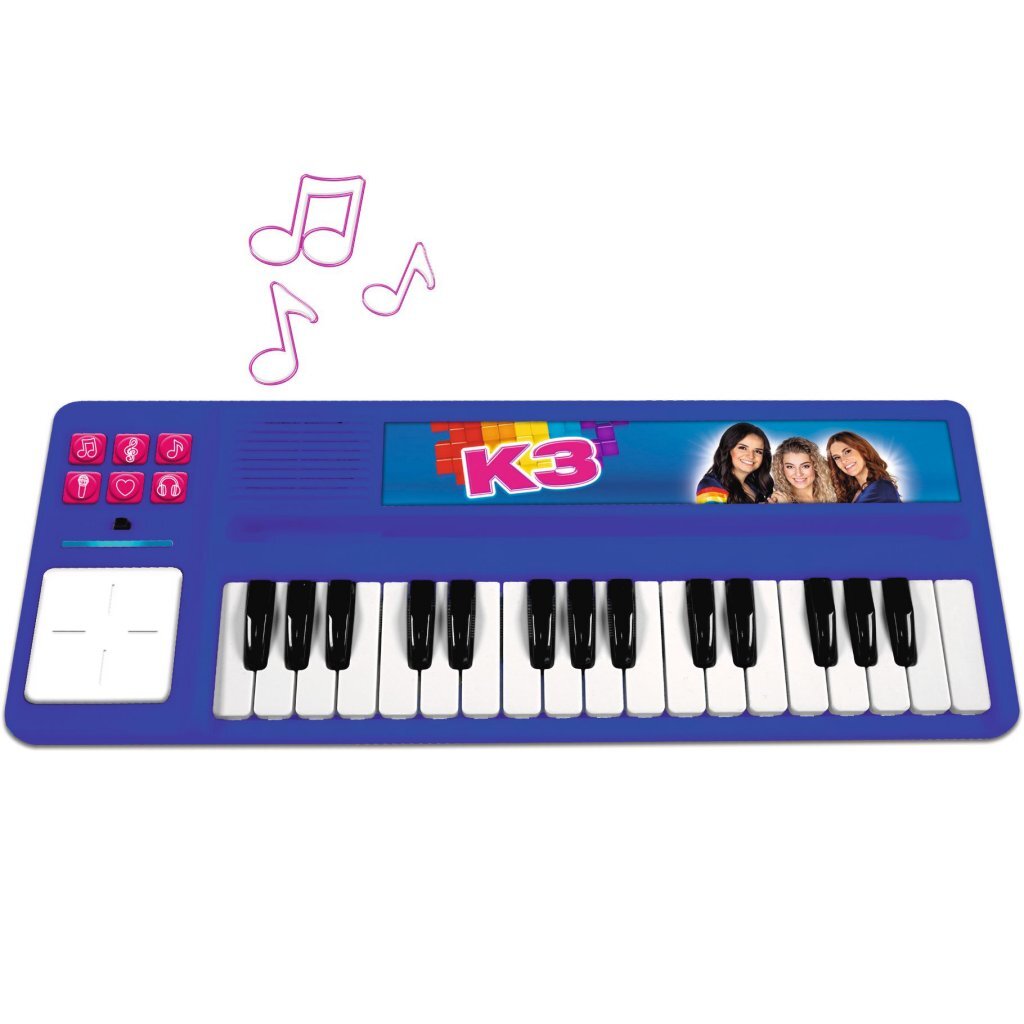 K3 Piano Blue with Headphone Jack and 5 Songs