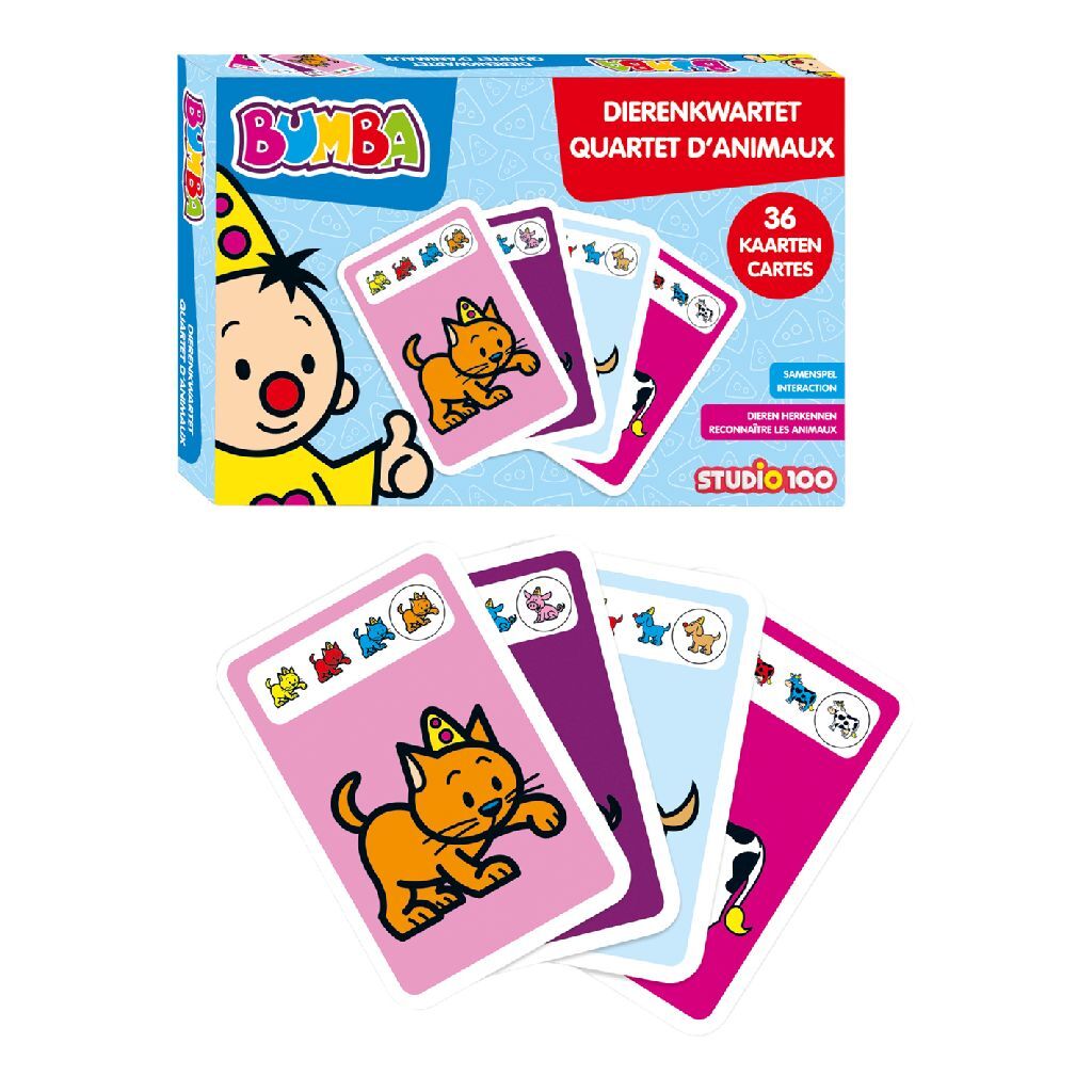 Bumba Animal Quartet - Colorful Card Game for Kids