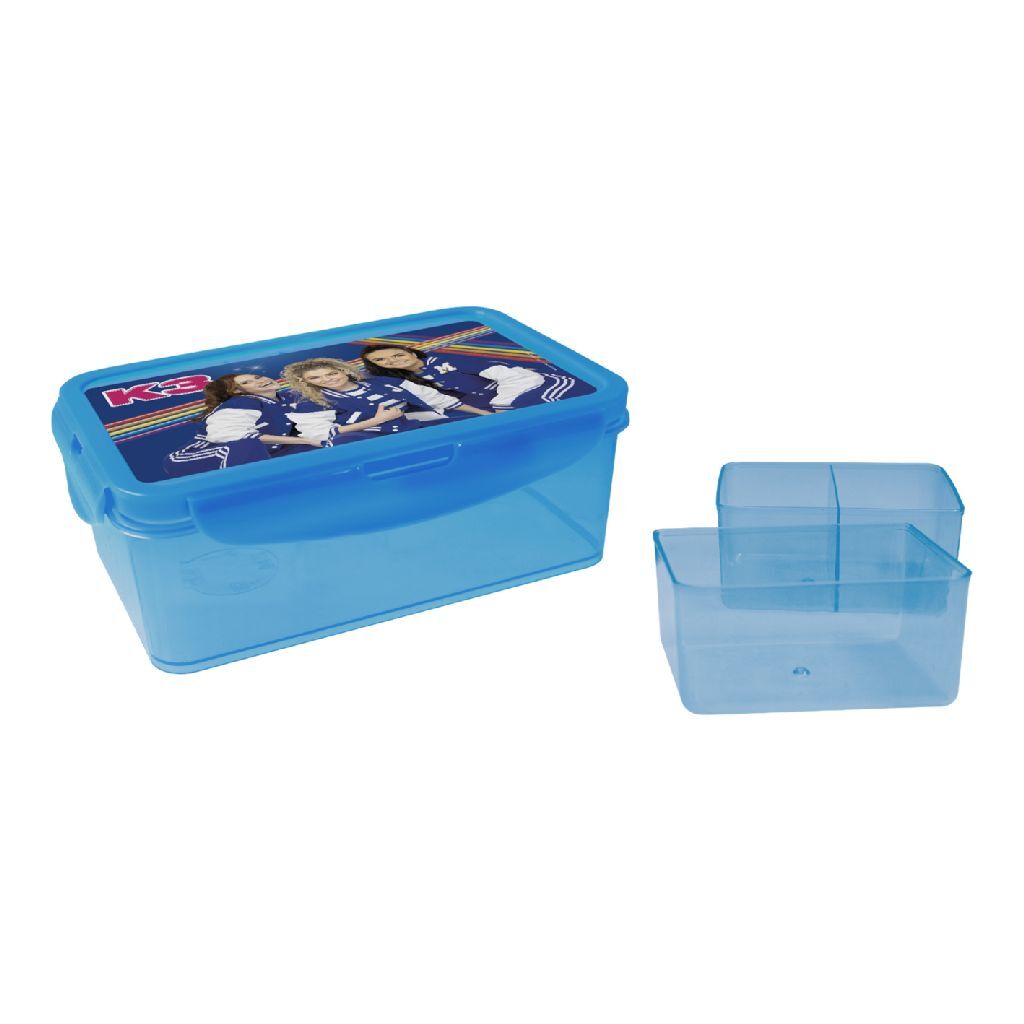 K3 Lunchbox Blue with Containers for Sandwiches and Treats