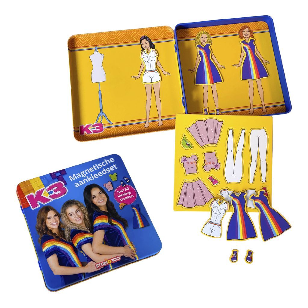 K3 Magnetic Dress-Up Set for Hanne, Marthe, and Julia
