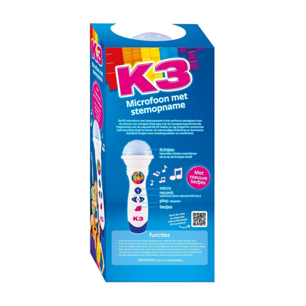 K3 Microphone with Voice Recording and Light Effects
