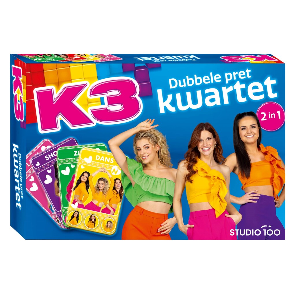 K3 Quartet Card Game for 2-4 Players, Ages 4+, 36 Cards