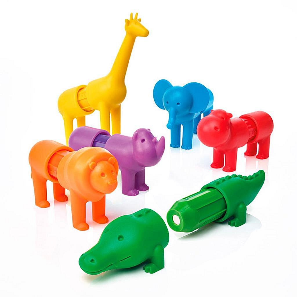 SmartMax My First Safari Animals 18-Piece Magnetic Construction Toy for Ages 1+