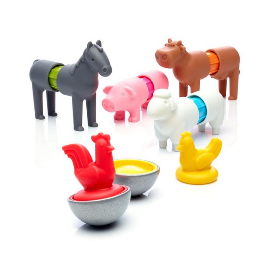 SmartMax My First Farm Animals Magnetic Construction Toy for Ages 12 Months+