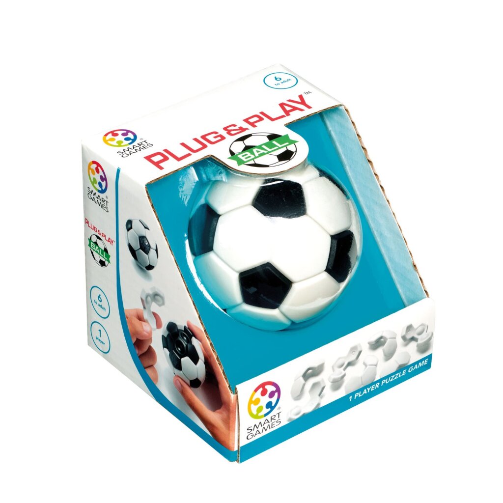 Smart Games 3D Puzzle, Plugand Play Ball, Suitable for Ages 6 and Up 3D-Puzzle