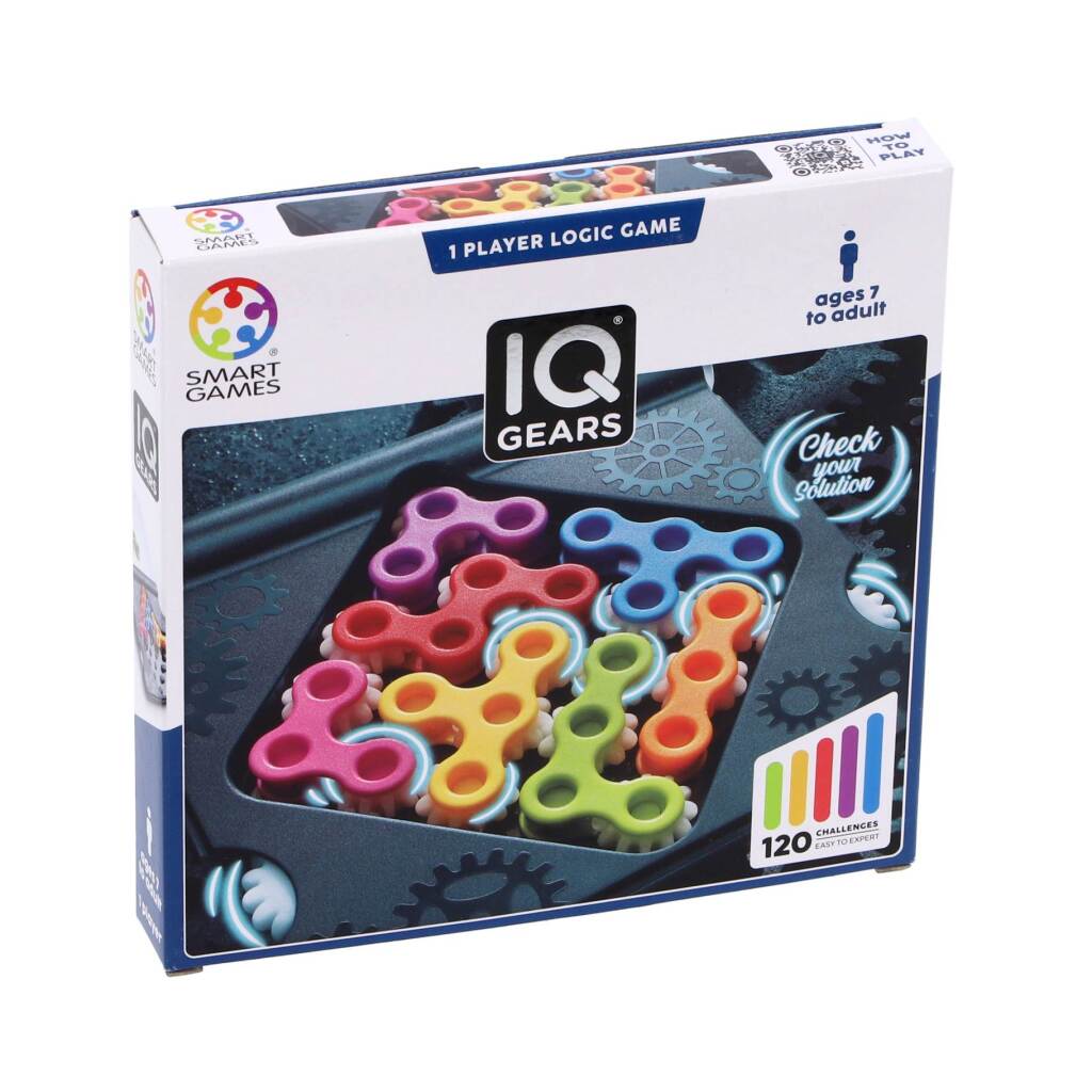 Smart Games IQ Gears Brain Game for 1 Player, Ages 7+