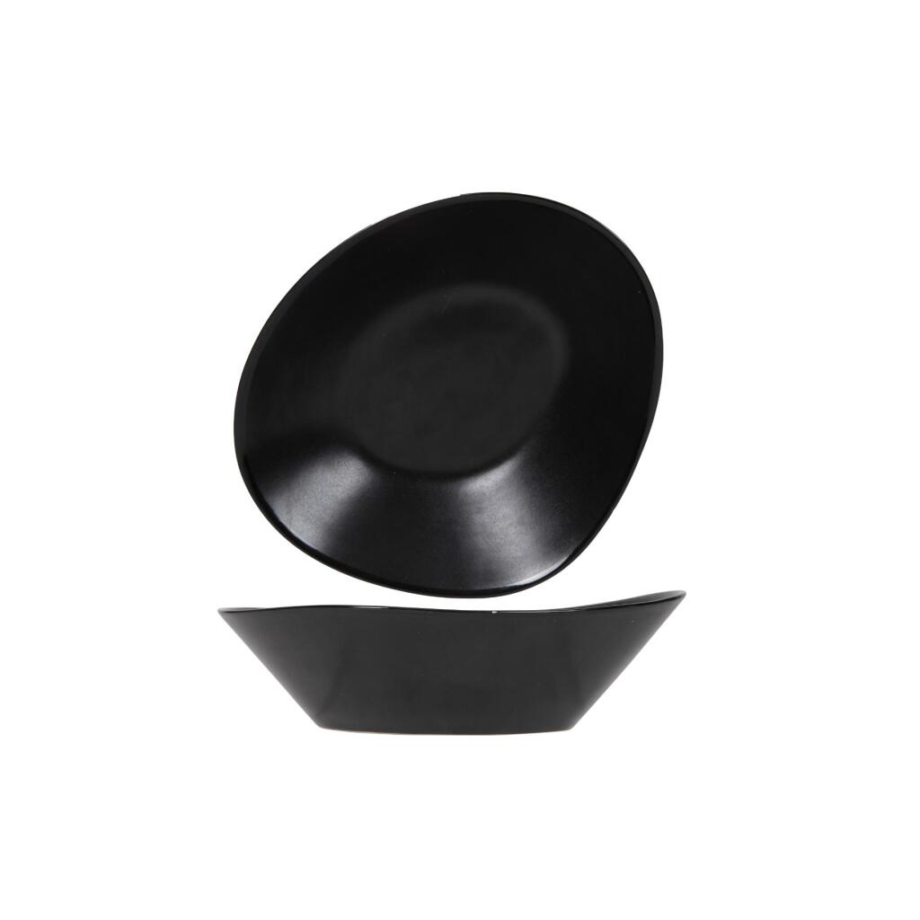 Vongola Salad Bowl Black Ceramic 20.3x17x6.4 cm