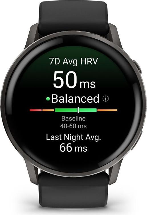 Garmin Venu 4 Smartwatch 45 mm Black/Slate Grey (010-03014-00)