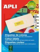 Agipa Colored Multipurpose Self-Adhesive Labels A4 100 pcs Yellow (119031)