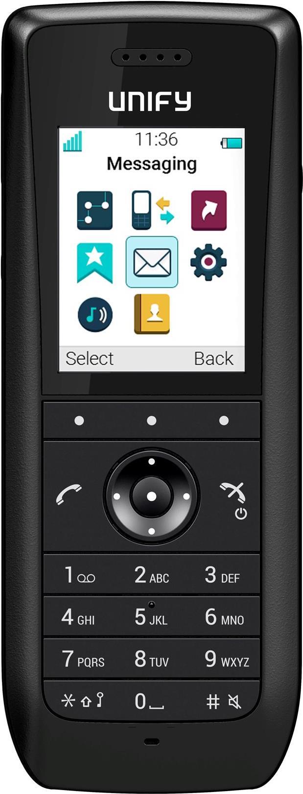 Unify OpenScape WLAN Phone WL4 Plus - VoWLAN Phone with SIP Software (L30250-F600-C328)