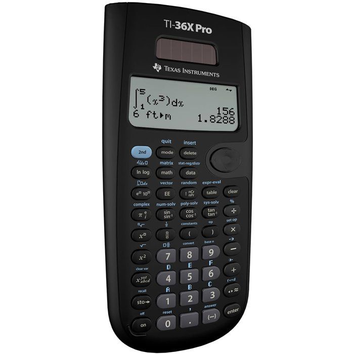 TEXAS INSTRUMENTS Scientific Calculator TI-36 X PRO - Black