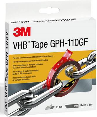 3 M GPH-110F19-3 Adhesive Tape Grey 3 m x 19 mm
