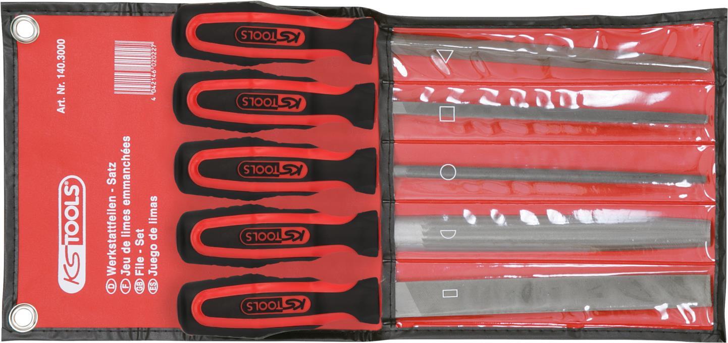 KS TOOLS Workshop File Set - 5-Piece (140.3000)
