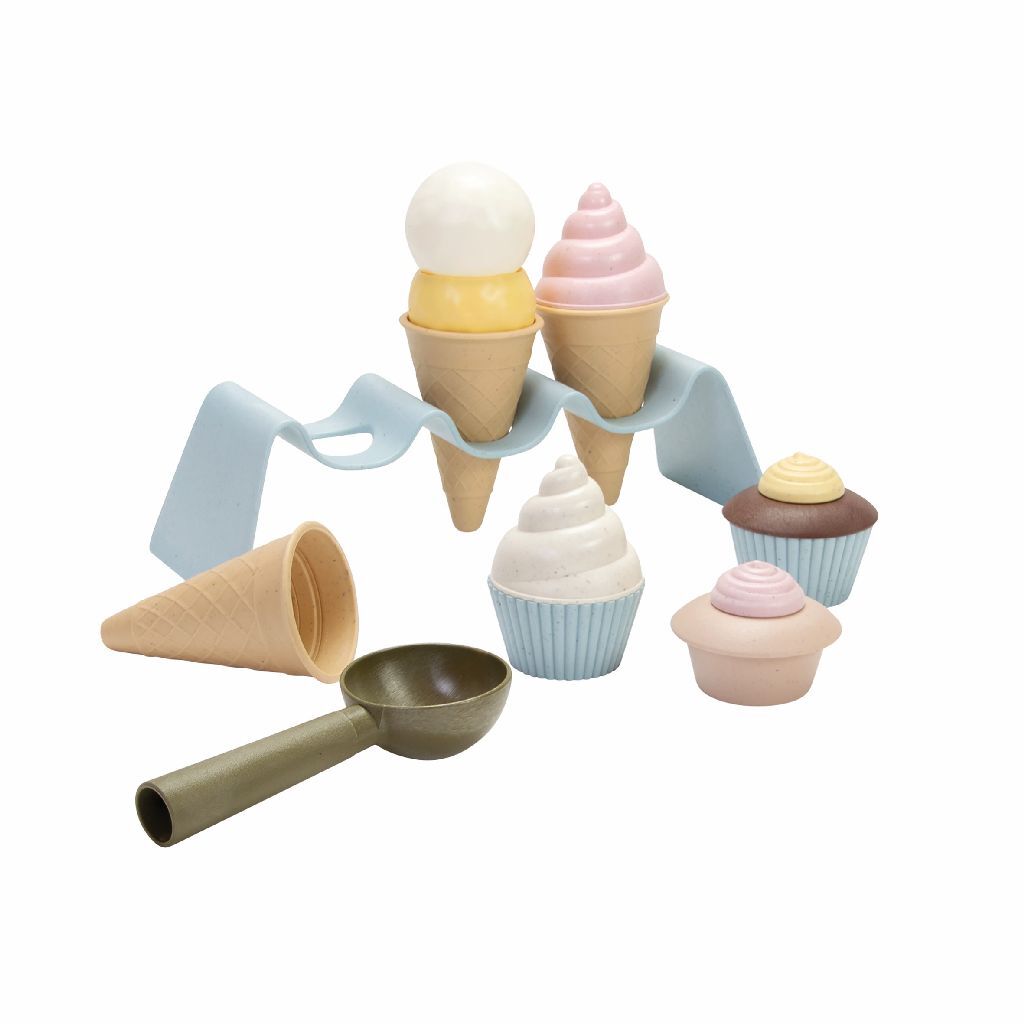 Dantoy Bioplastic Ice Cream Playset 15-Piece for Kids