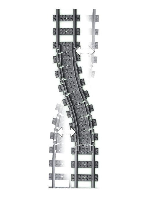 LEGO | Train Track Set 60205 - Rails And Curves | For LEGO City Trains | Gray Track Pieces afbeelding 5