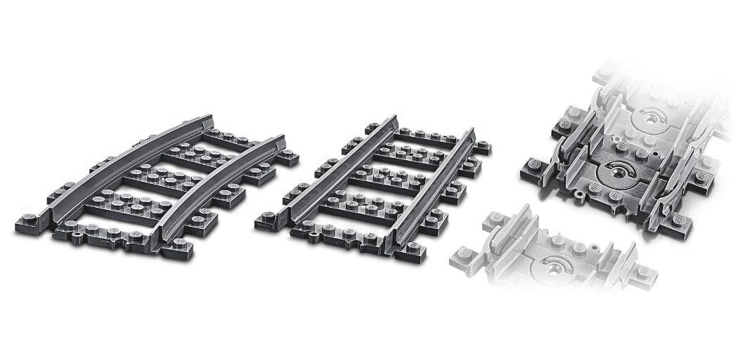 LEGO | Train Track Set 60205 - Rails And Curves | For LEGO City Trains | Gray Track Pieces afbeelding 6