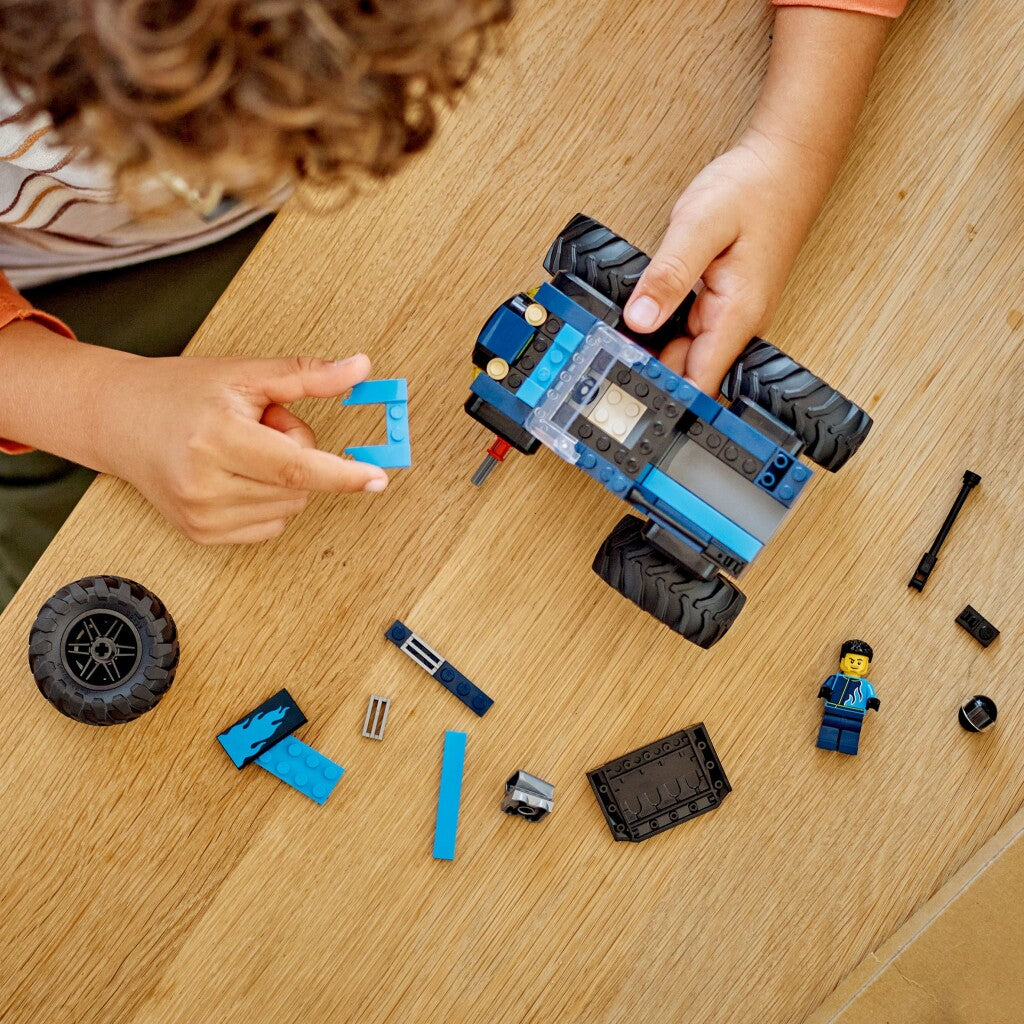Lego City Blue Monster Truck Set with Minifigure - 60402