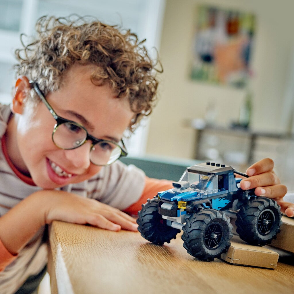 Lego City Blue Monster Truck Set with Minifigure - 60402