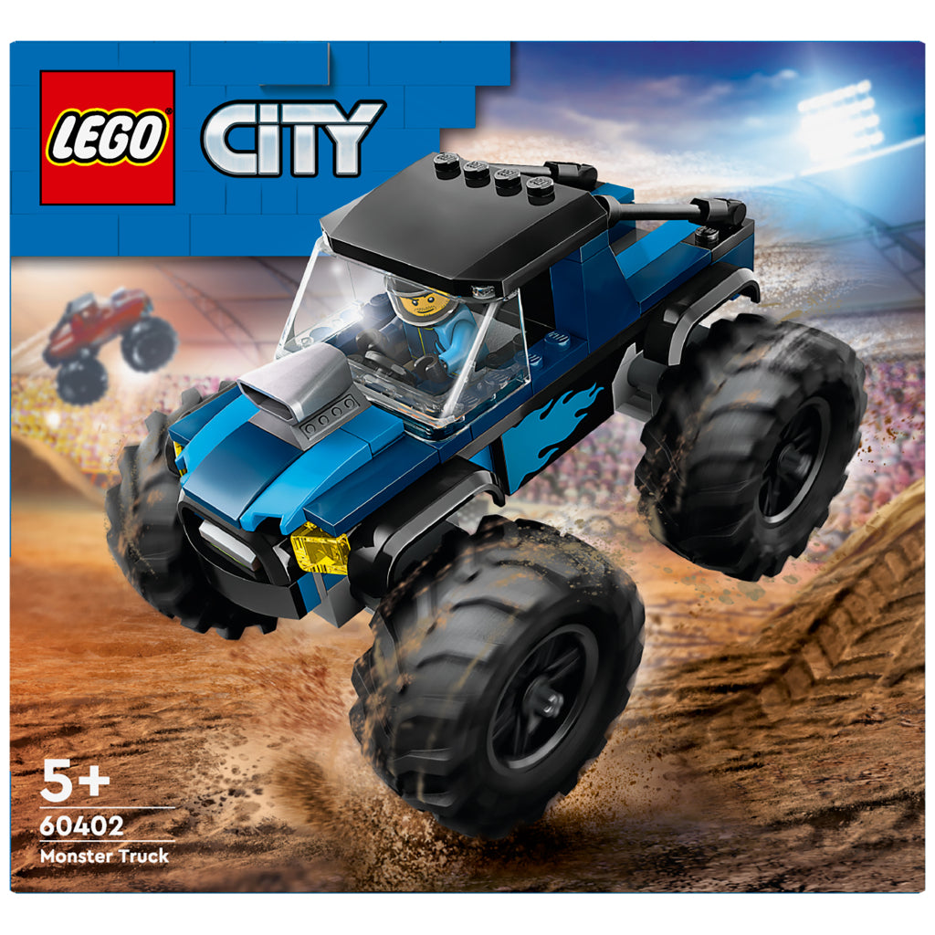 Lego City Blue Monster Truck Set with Minifigure - 60402