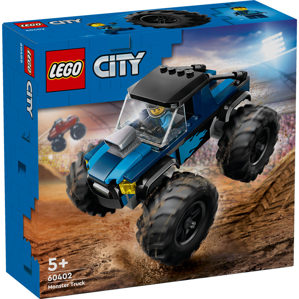 Lego City Blue Monster Truck Set with Minifigure - 60402