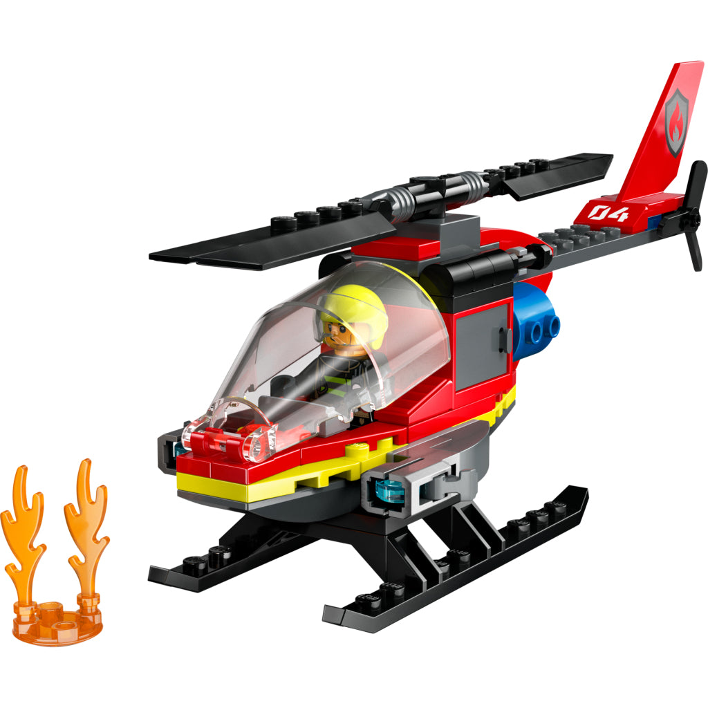 Lego Fire Helicopter 60411 - Toy Building Set for Ages 5+
