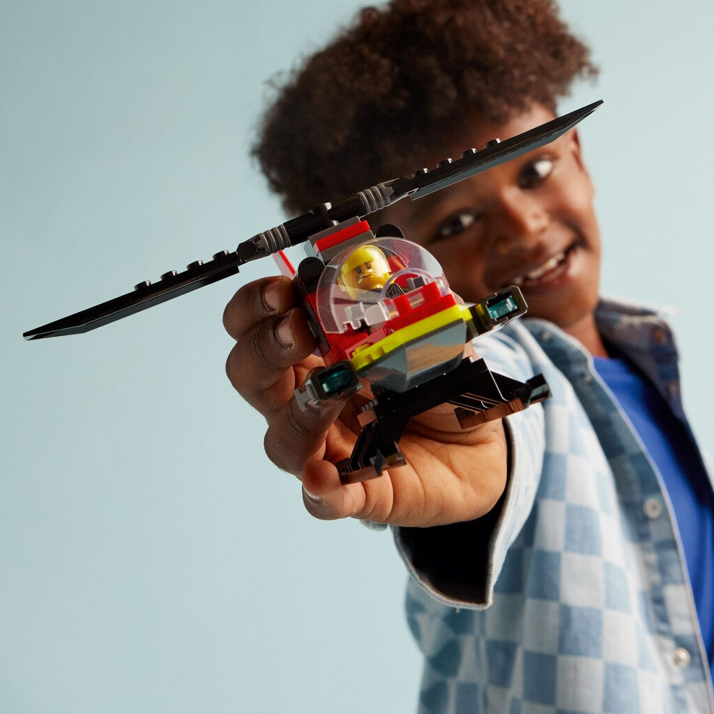 Lego Fire Helicopter 60411 - Toy Building Set for Ages 5+