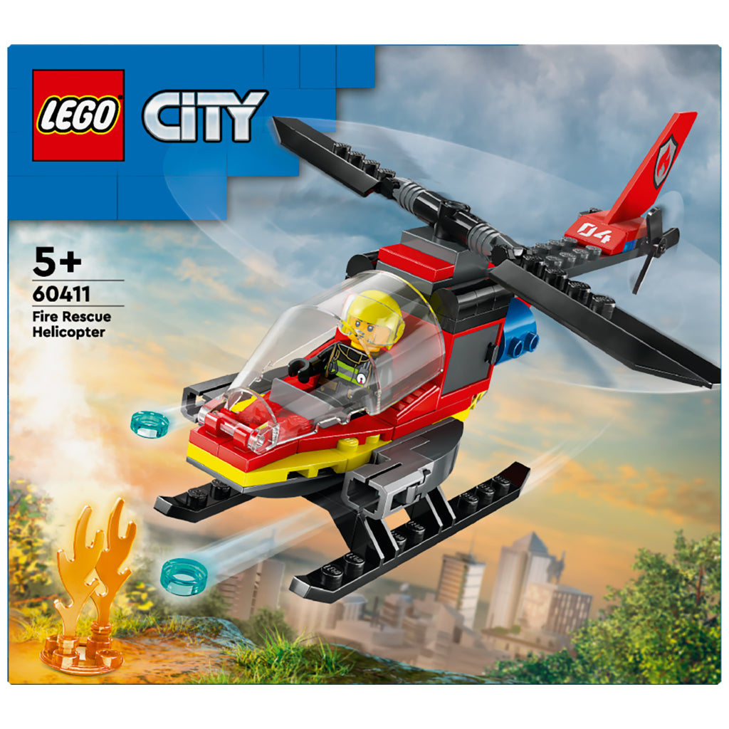 Lego Fire Helicopter 60411 - Toy Building Set for Ages 5+