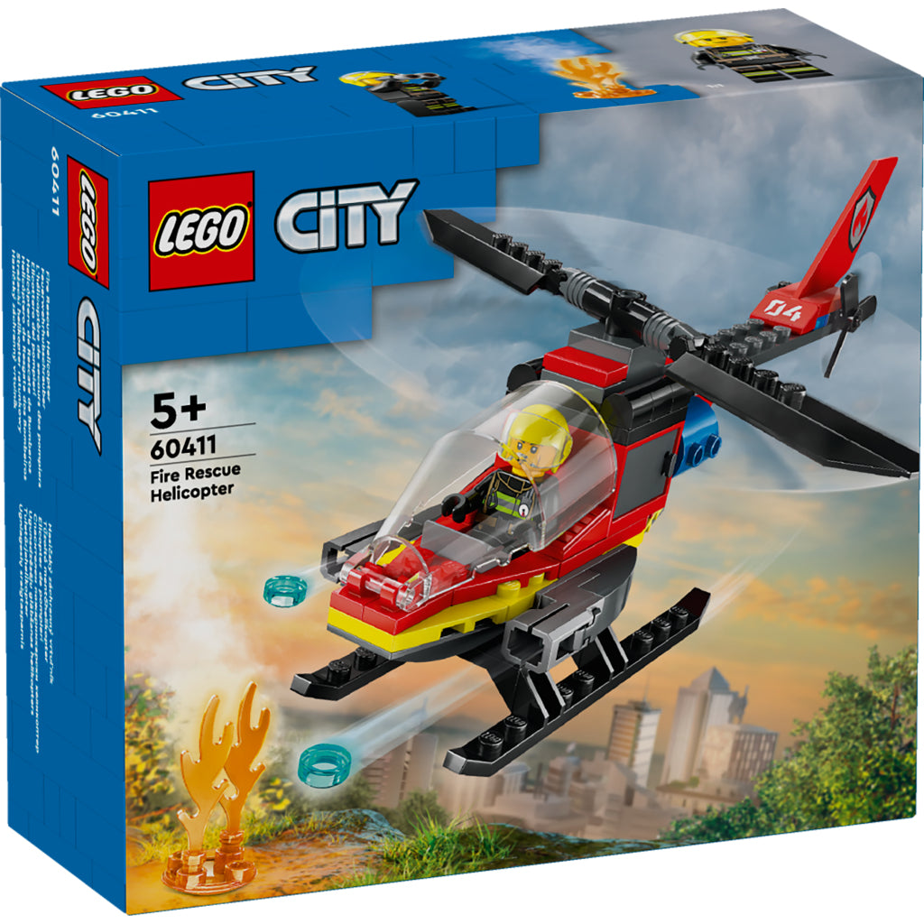 Lego Fire Helicopter 60411 - Toy Building Set for Ages 5+