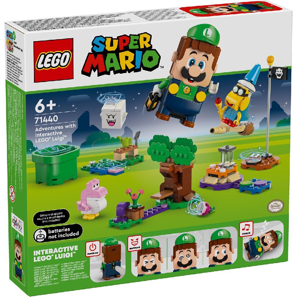Lego Super Mario Interactive Luigi 71440 - Nintendo Toy for Ages 6+