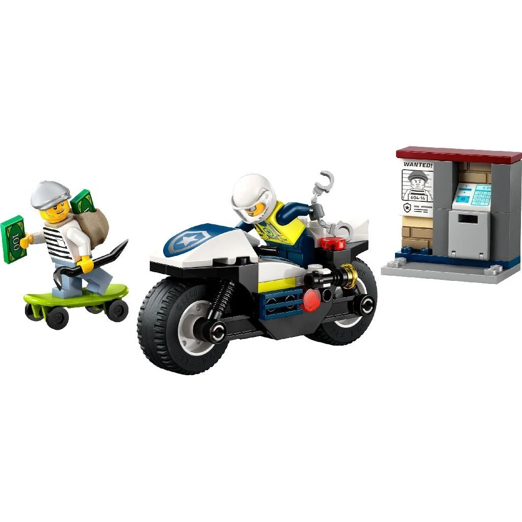 Lego City Police Motorcycle Chase 60455 - Building Set for Ages 4+