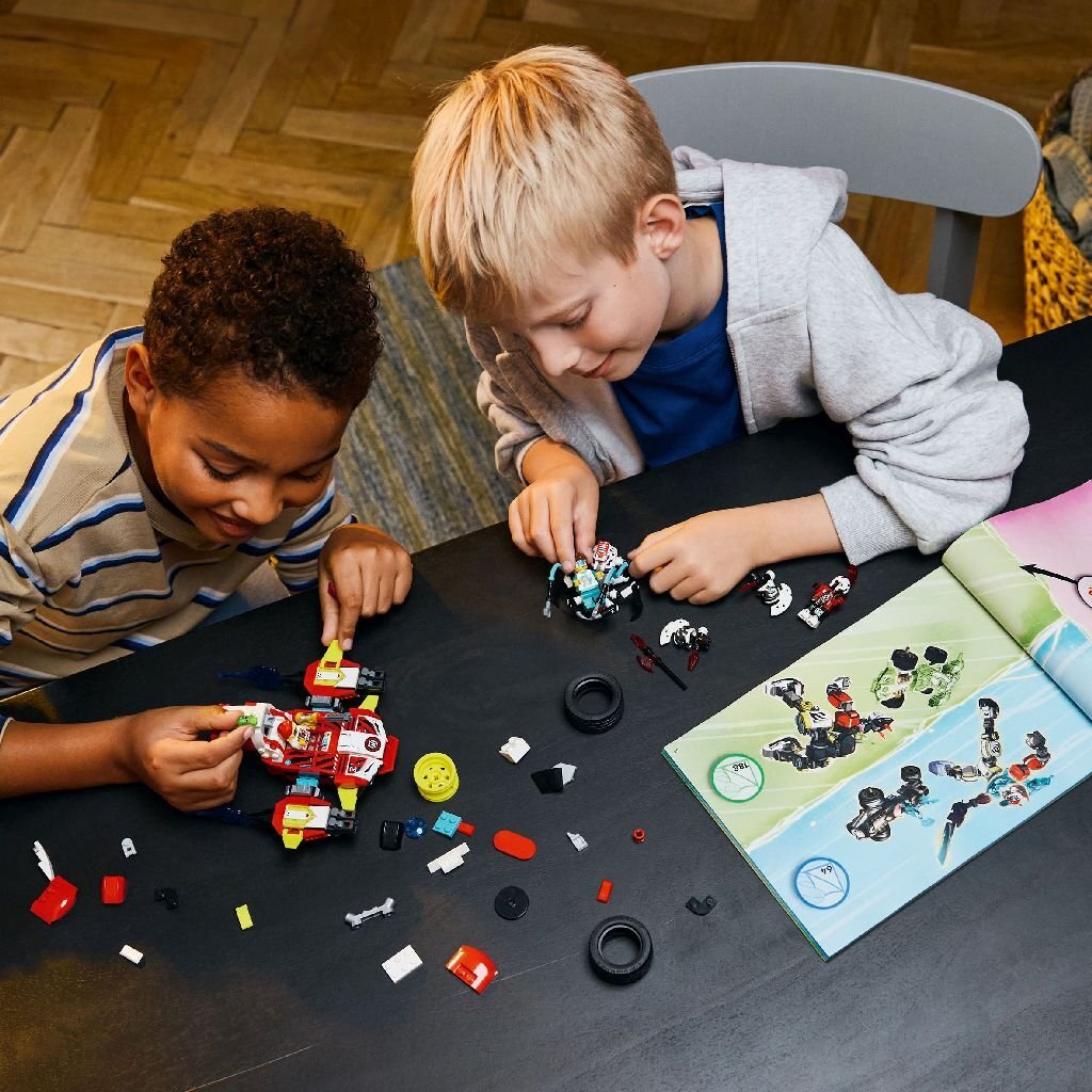 Lego Dreamzz Cooper's Tiger Mech and Zero's Hot Rod Car - 9+ Years