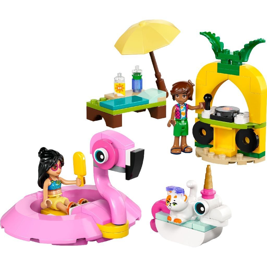 Lego Friends Pool Party Set with Flamingo and Unicorn - 42658