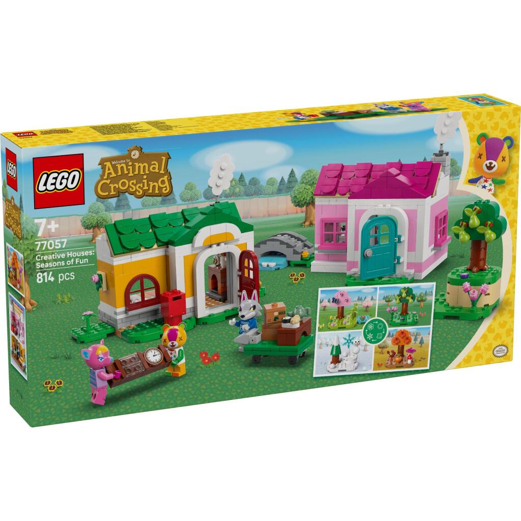 Lego Animal Crossing Creative Houses Seasons of Fun 77057 with 3 Minifigures