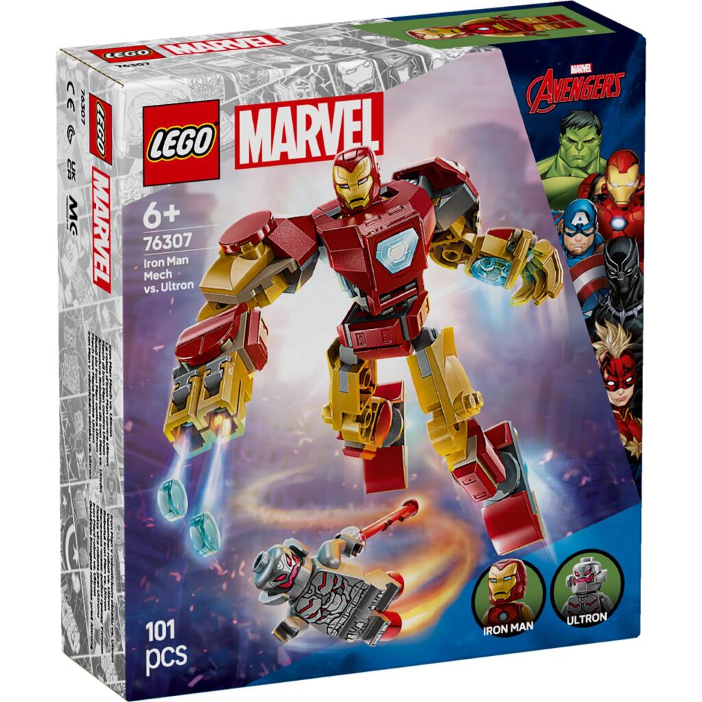 Lego Super Heroes Iron Man Mecha vs Ultron 76307 Building Set for Ages 6+