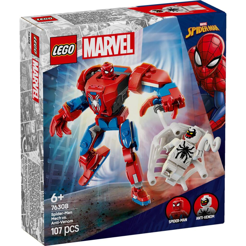 Lego Super Heroes Spider-Man Mecha vs Anti-Venom 76308 Building Set for Ages 6+