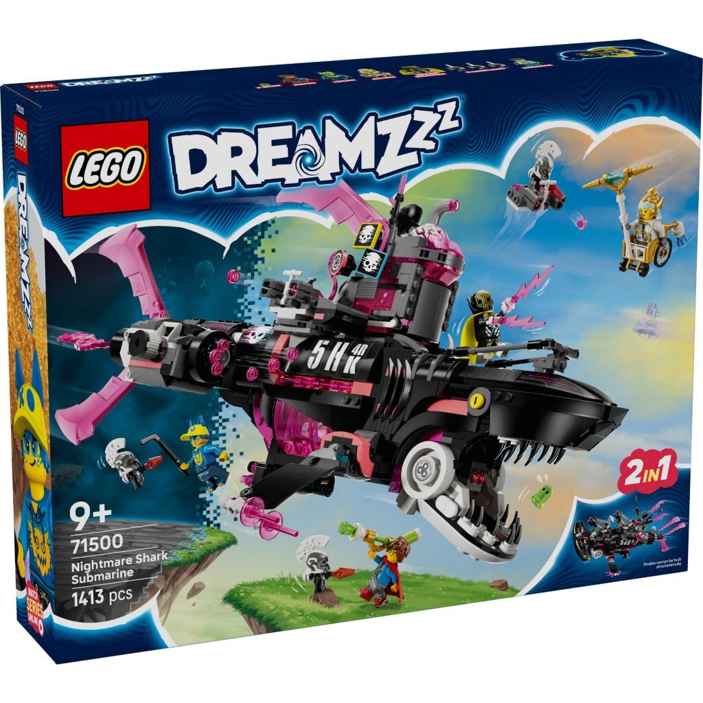 Lego Dreamzz Nightmare Shark Submarine Building Set - 9+ Years