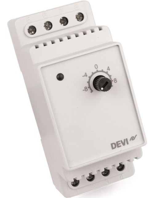 DEVI Elektr. Thermostat 140F1070 devireg 330 16A 230VAC 1-polig 2TE 140F1070 (140F1070) afbeelding 1