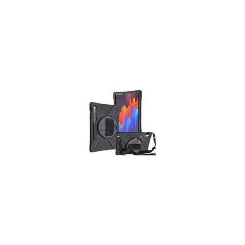 eSTUFF Defender Case - Hintere Abdeckung für Tablet - Silikon, Polycarbonat - Schwarz - 12.4" - für Samsung Galaxy Tab S7+ (ES681844-BULK) afbeelding 1